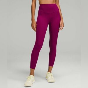 Lululemon base pace 23” crop magenta purple size 2
